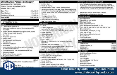 2026 Hyundai PALISADE Calligraphy AWD