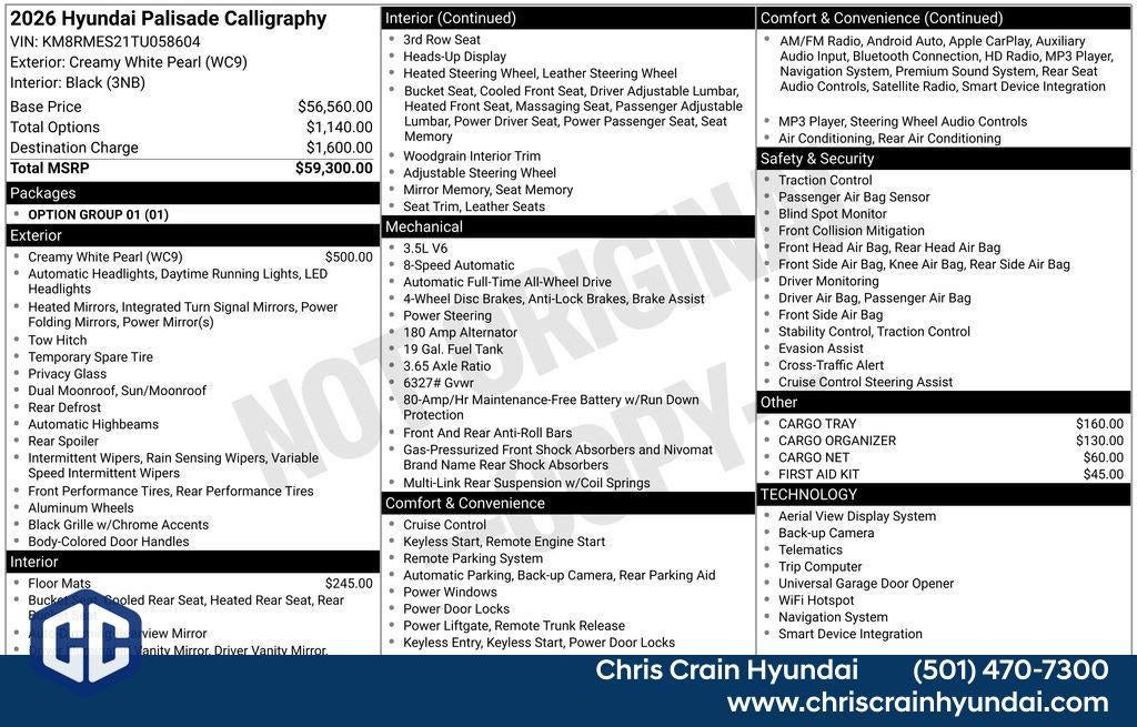 2026 Hyundai PALISADE Calligraphy AWD