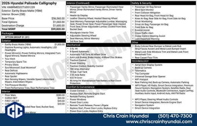 2026 Hyundai PALISADE Calligraphy AWD