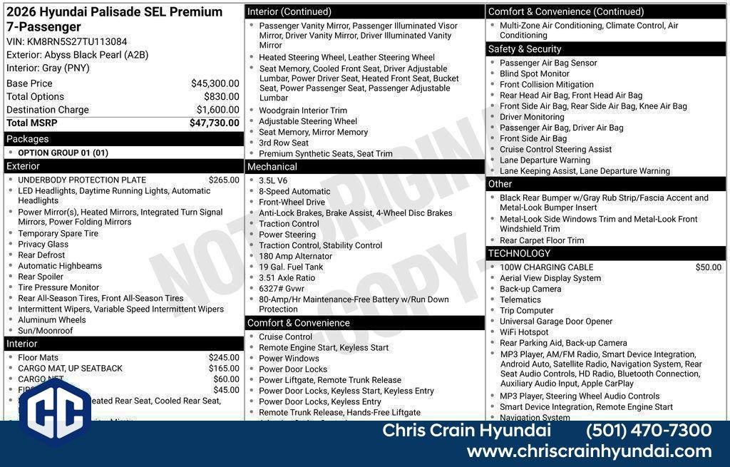 2026 Hyundai PALISADE SEL Premium FWD