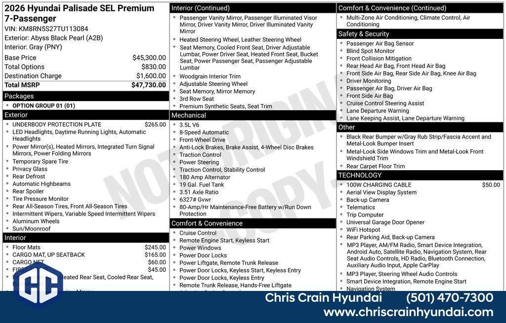 2026 Hyundai PALISADE SEL Premium FWD
