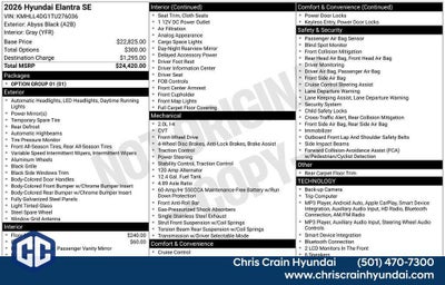 2026 Hyundai ELANTRA SE