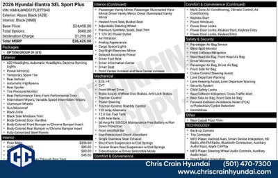 2026 Hyundai ELANTRA SEL Sport Plus