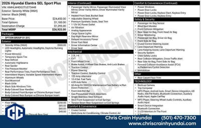 2026 Hyundai ELANTRA SEL Sport Plus