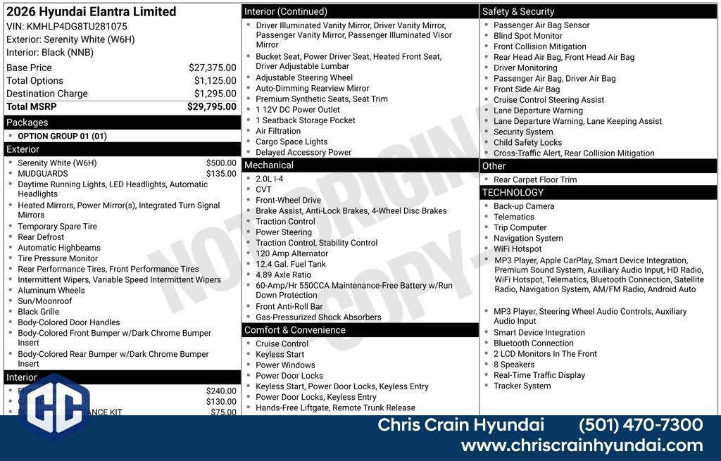 2026 Hyundai ELANTRA Limited