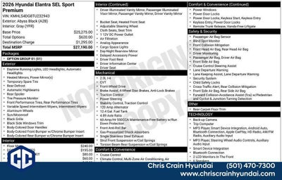 2026 Hyundai ELANTRA SEL Sport