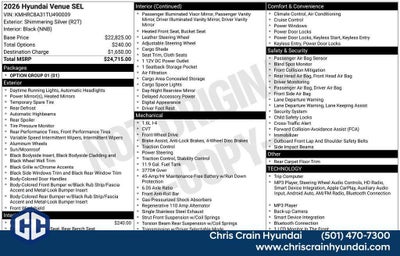 2026 Hyundai VENUE SEL