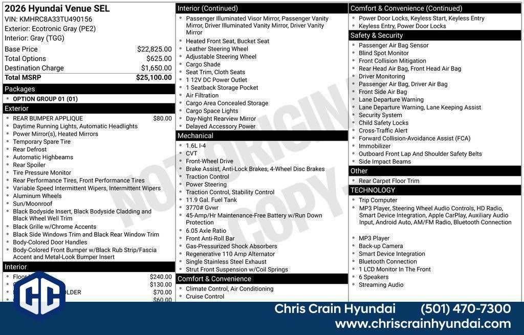 2026 Hyundai VENUE SEL