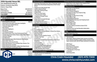 2026 Hyundai VENUE SEL