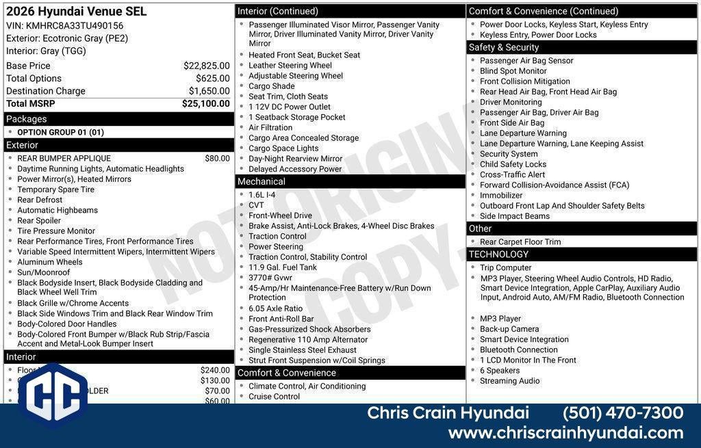 2026 Hyundai VENUE SEL