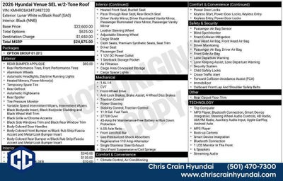 2026 Hyundai VENUE SEL W/Two-Tone Roof