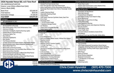 2026 Hyundai VENUE SEL W/Two-Tone Roof