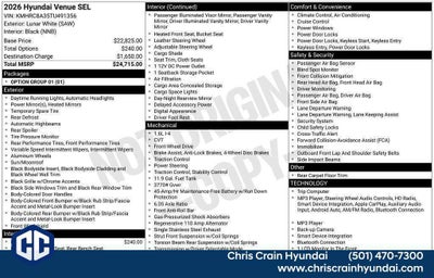 2026 Hyundai VENUE SEL