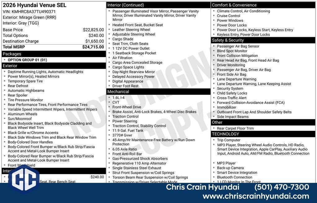 2026 Hyundai VENUE SEL