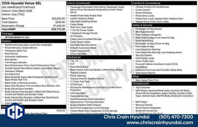2026 Hyundai VENUE SEL