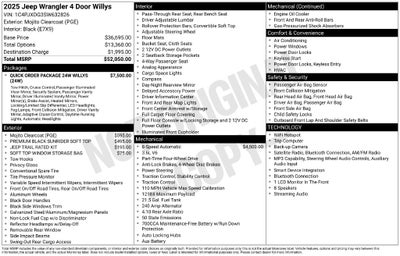 2025 Jeep Wrangler 4-Door Willys 4x4