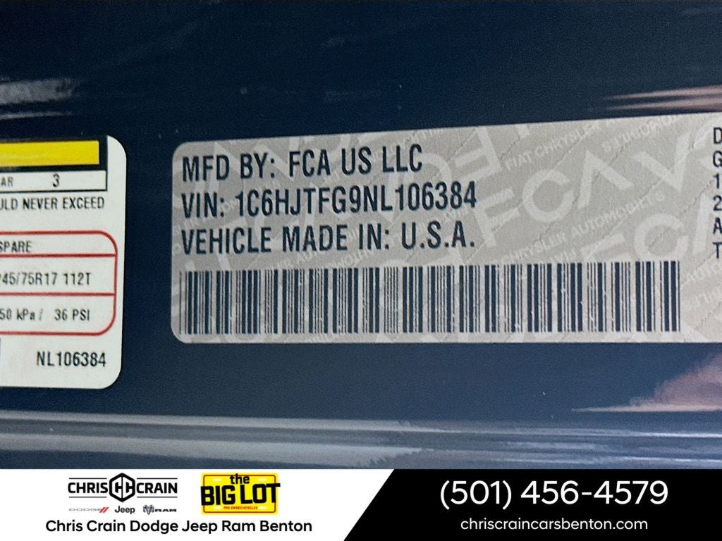 2022 Jeep Gladiator Overland 4x4