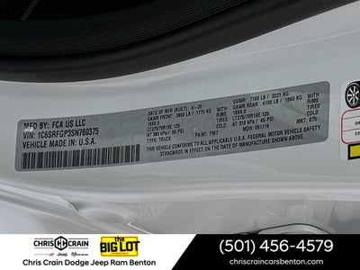 2025 RAM 1500 Warlock Crew Cab 4x4 5'7' Box