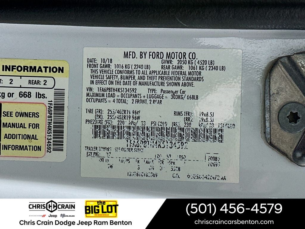 2019 Ford Mustang EcoBoost Premium