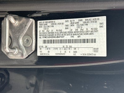 2019 Ford Escape SEL