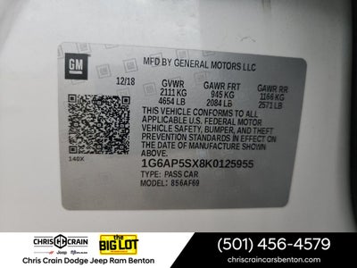 2019 Cadillac CTS Standard