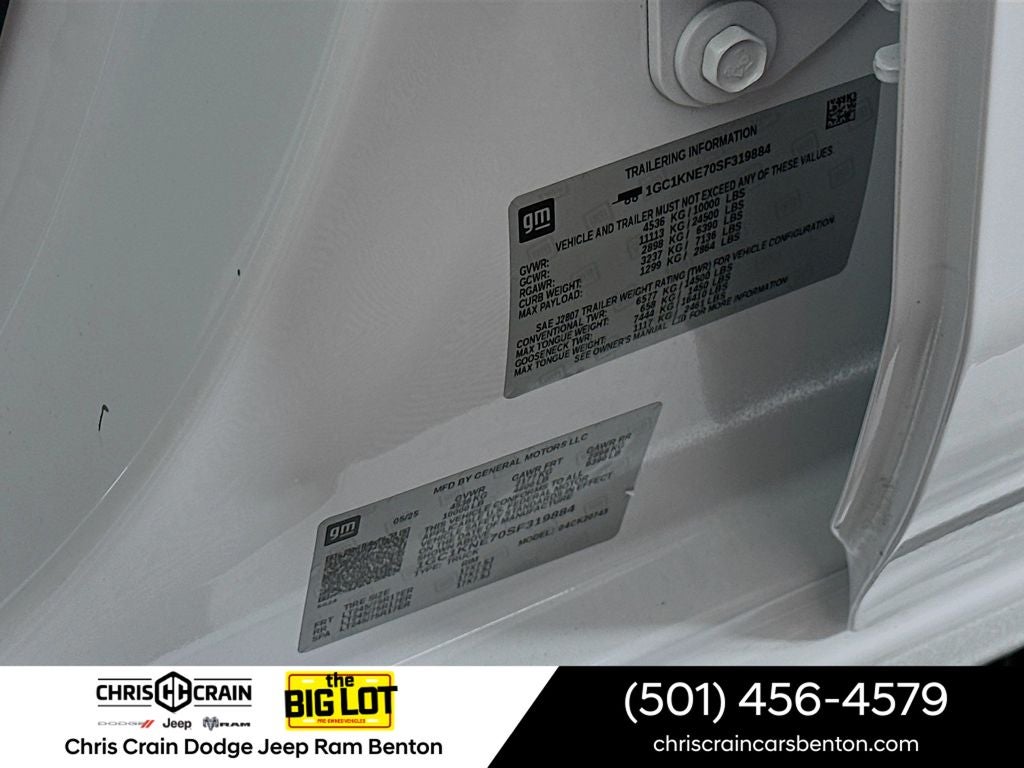 2025 Chevrolet Silverado 2500HD 4WD Crew Cab Standard Bed LT