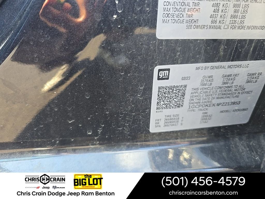 2023 Chevrolet Silverado 1500 4WD Crew Cab Short Bed LT with 2FL
