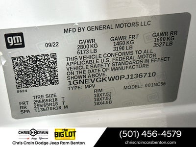 2023 Chevrolet Traverse AWD LT Cloth