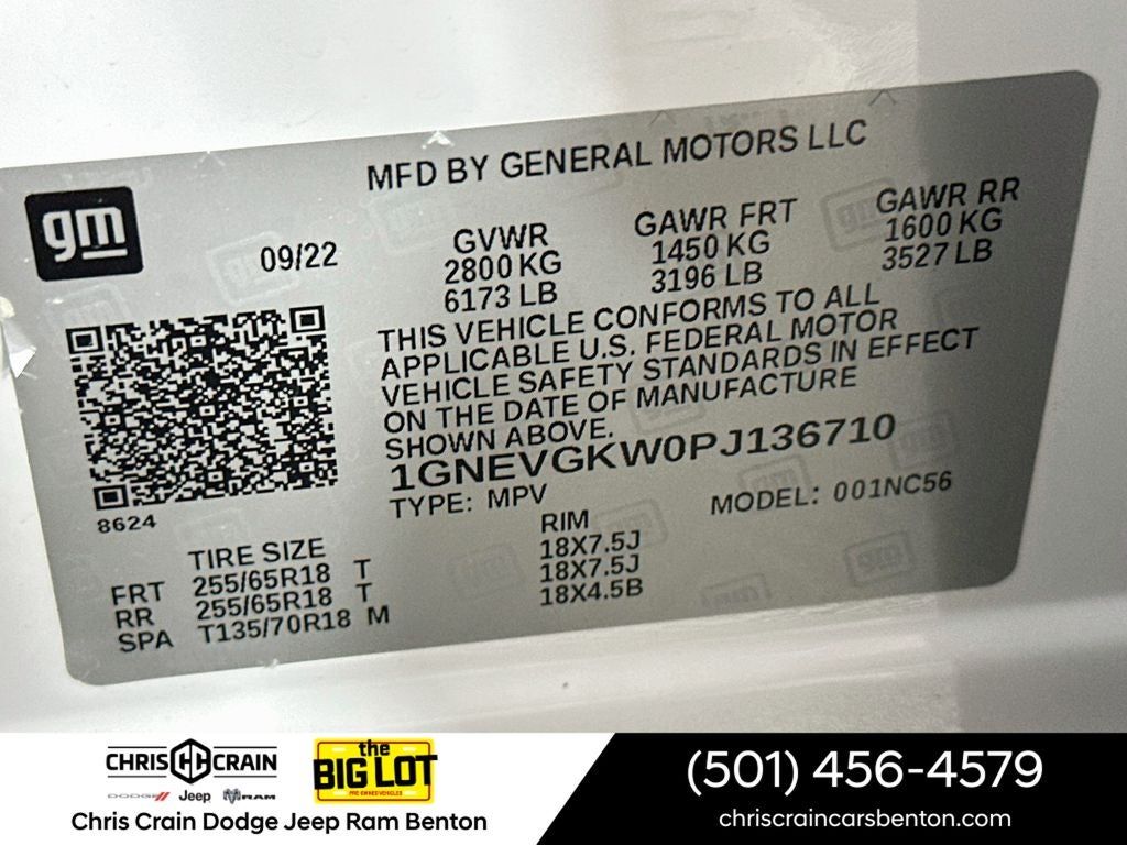 2023 Chevrolet Traverse AWD LT Cloth