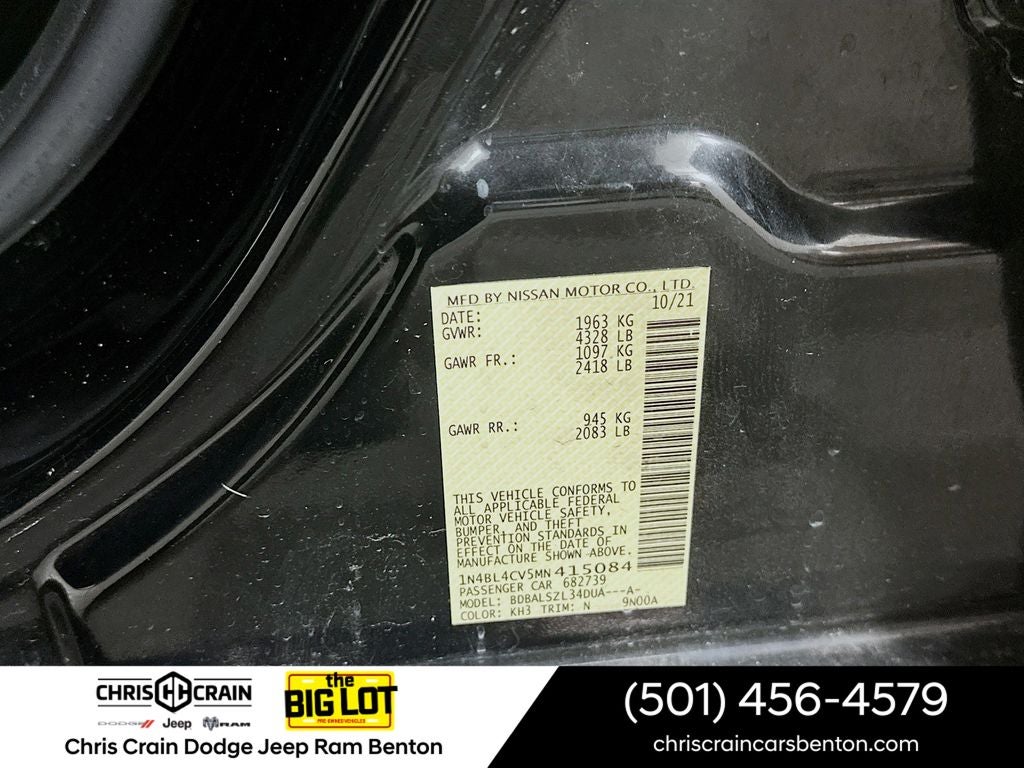 2021 Nissan Altima SR FWD