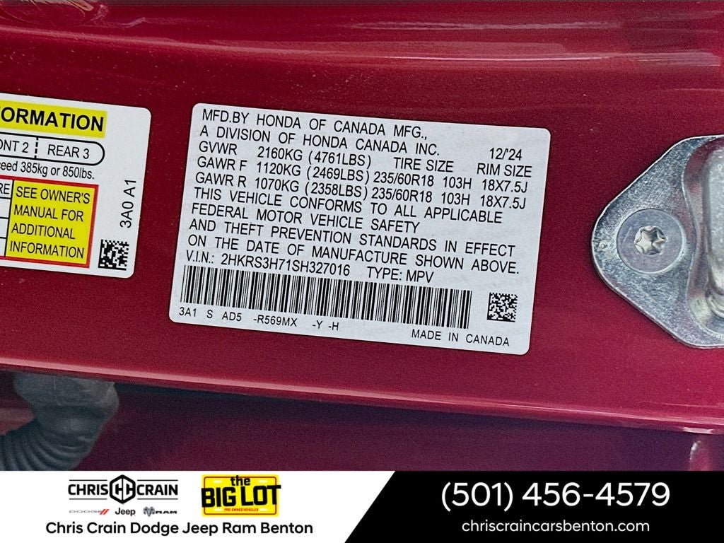 2025 Honda CR-V EX-L 2WD