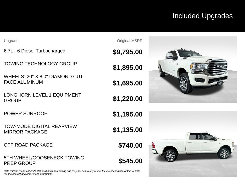 2024 RAM 2500 Limited Longhorn Crew Cab 4x4 6'4' Box
