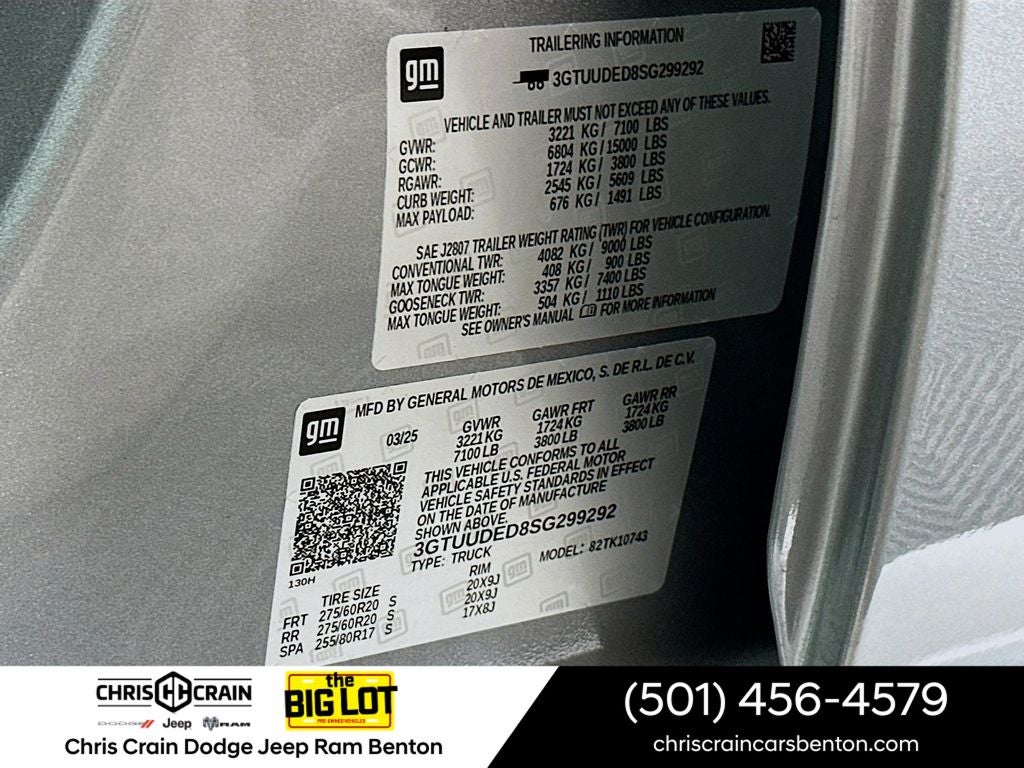 2025 GMC Sierra 1500 4WD Crew Cab Standard Box SLT