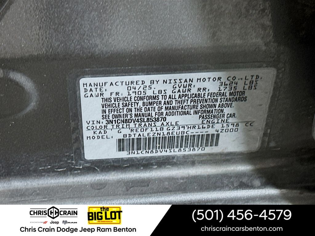 2025 Nissan Versa 1.6 S