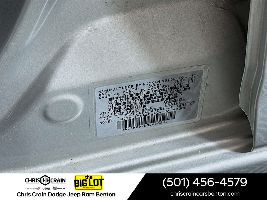 2021 Nissan Versa S Xtronic CVT