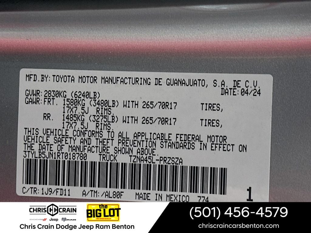 2024 Toyota Tacoma TRD Off Road 4WD