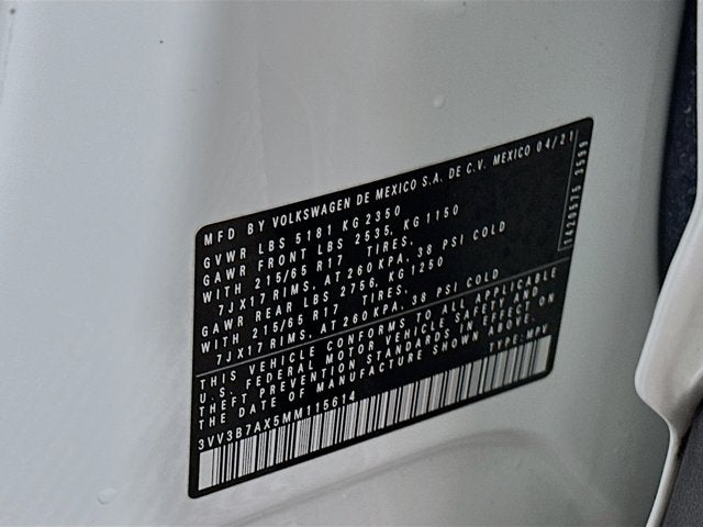 2021 Volkswagen Tiguan 2.0T SE