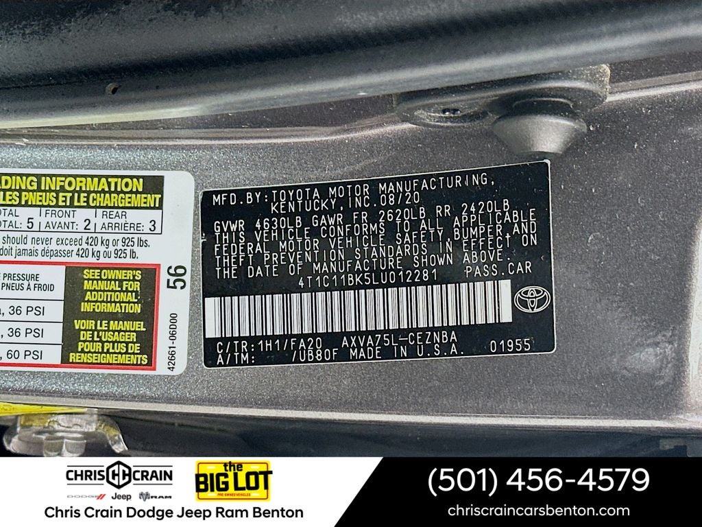 2020 Toyota Camry LE AWD