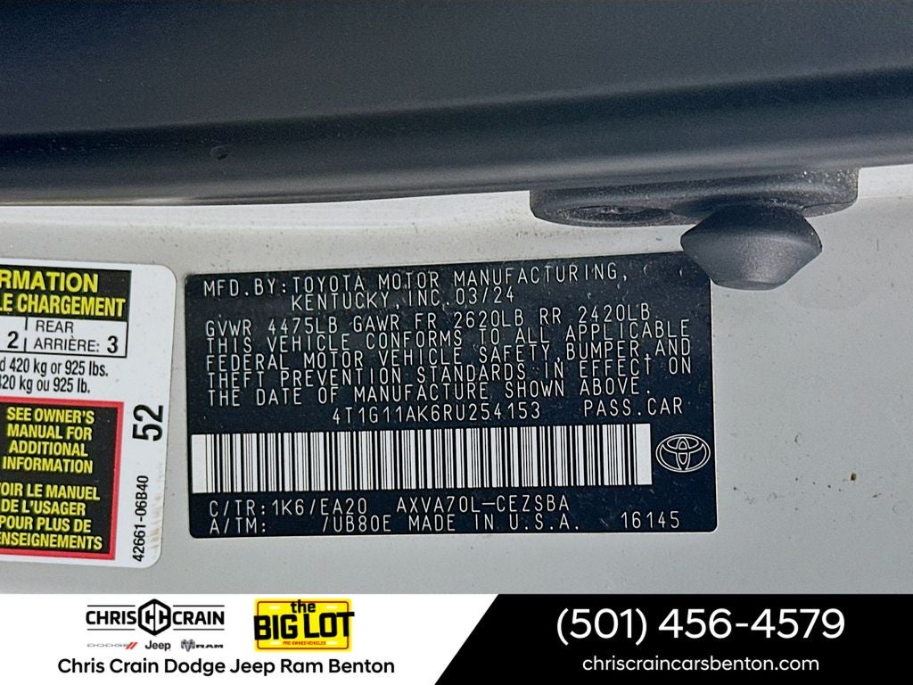 2024 Toyota Camry SE