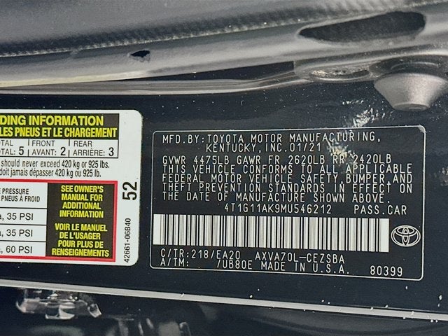 2021 Toyota Camry SE