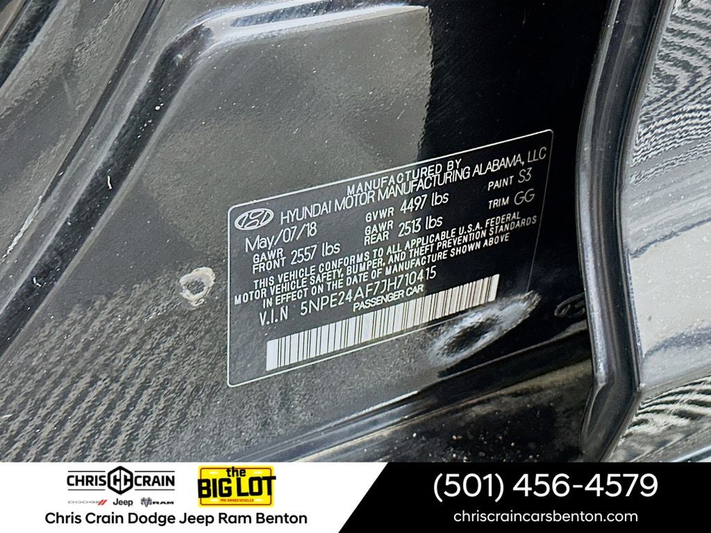 2018 Hyundai SONATA SE