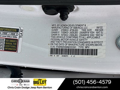 2022 Honda CR-V AWD EX