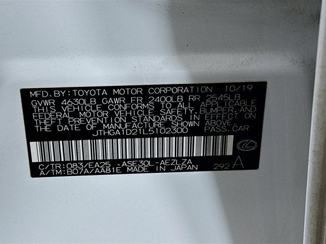 2020 Lexus IS 300 IS 300 F SPORT