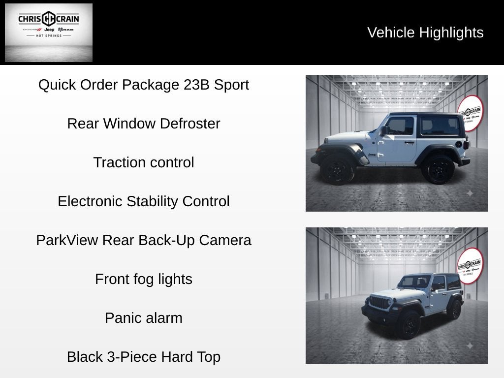 2025 Jeep Wrangler 2-Door Sport 4x4