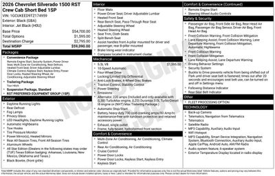 2026 Chevrolet Silverado 1500 4WD Crew Cab Short Bed RST