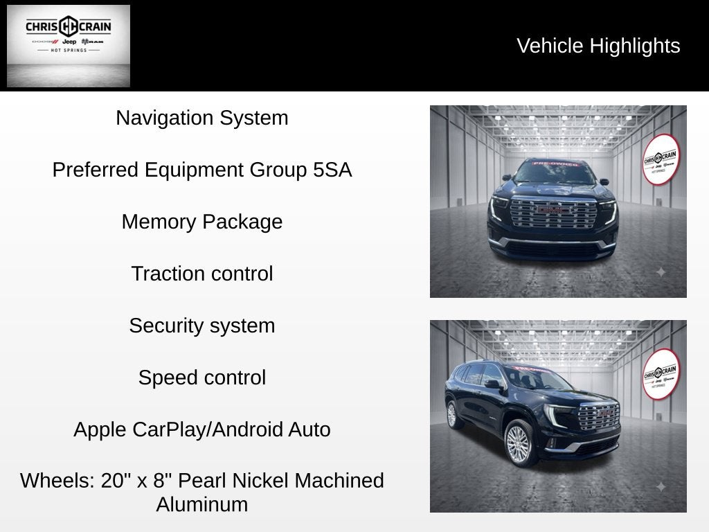 2025 GMC Acadia FWD Denali