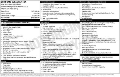 2024 GMC Yukon 4WD SLT