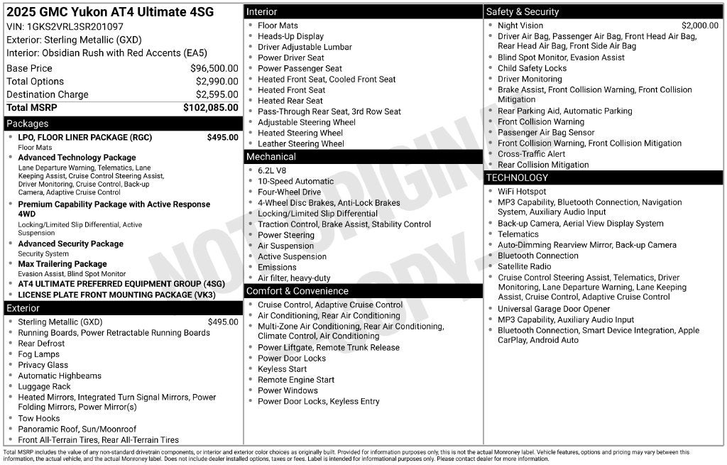2025 GMC Yukon AT4 Ultimate