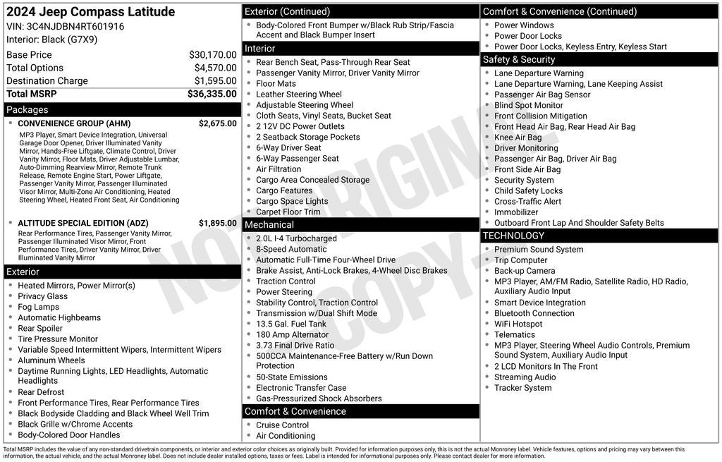 2024 Jeep Compass Latitude 4x4
