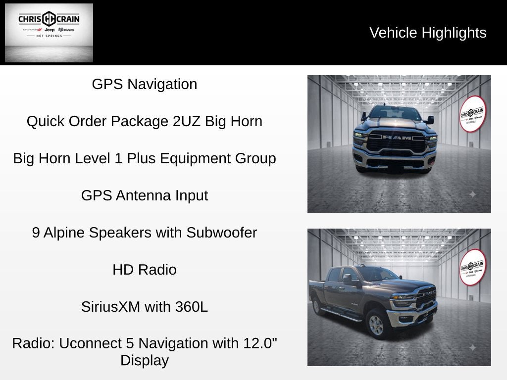 2026 RAM 2500 Big Horn Crew Cab 4x4 6'4' Box